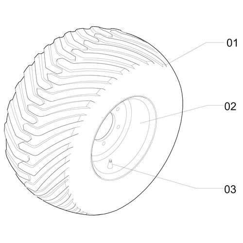 RODA 16.00 X 22.5 E PNEU 500/45 - ESQUER - 1146873 - VERSÃO - SAP-2011/2-01-0