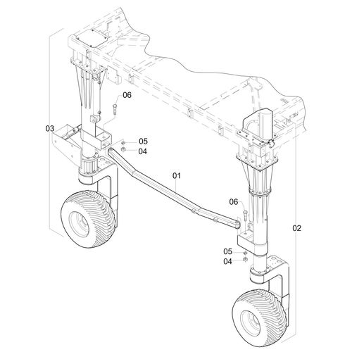 PERNAS DIREITAS - COMPLETA - K-3 4X2 - 1146883 - VERSÃO - SAP-2010/5-  -0