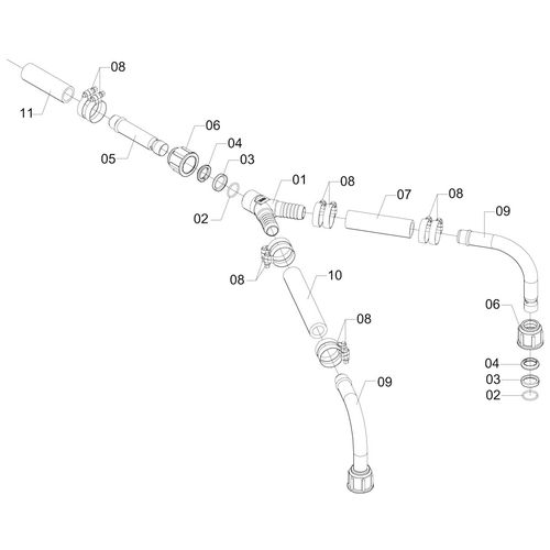 MANGUEIRAS - FILTRO/VÁLVULA BRAGLIA 500 1147454 (CONJUNTO COMPLETO) MANGUEIRAS - FILTRO/VÁLVULA BRAGLIA 500 1147454 (CONJUNTO COMPLETO)