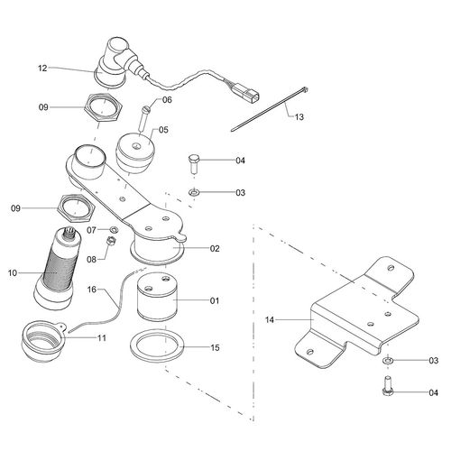 SENSOR COMPLETO - SEGMENTO II ESQ 1148902 (CONJUNTO COMPLETO)