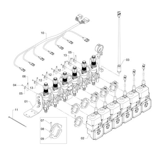 COMANDO MASTERFLOW 2000 NE - 6 SEG 1150485 (CONJUNTO COMPLETO) COMANDO MASTERFLOW 2000 NE - 6 SEG 1150485 (CONJUNTO COMPLETO)