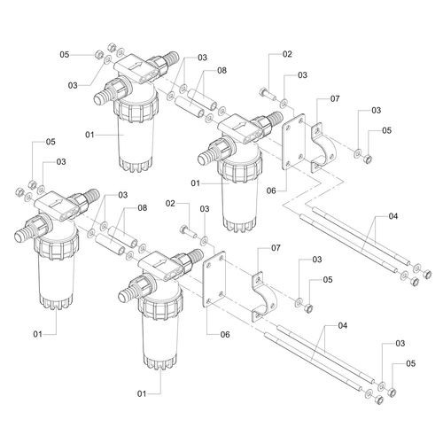 CONJ. FILTRO LINHA - 8 FILTROS -MALHA 80 1152762 (CONJUNTO COMPLETO) CONJ. FILTRO LINHA - 8 FILTROS -MALHA 80 1152762 (CONJUNTO COMPLETO)