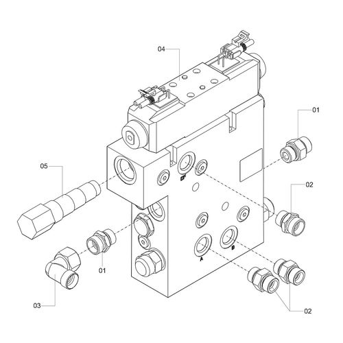 VALVULA HIDRAULICA TRIMBLE - COMPLETA 1156271 (CONJUNTO COMPLETO) VALVULA HIDRAULICA TRIMBLE - COMPLETA 1156271 (CONJUNTO COMPLETO)