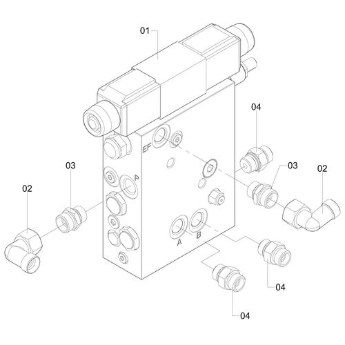 VALVULA HIDRAULICA TRIMBLE - COMPLETA - 1156271 - VERSÃO - SAP-2012/8-01-0