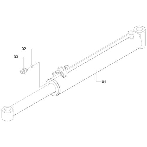 CILINDRO LEVANTE QUADRO - MEC 1157423 (CONJUNTO COMPLETO)