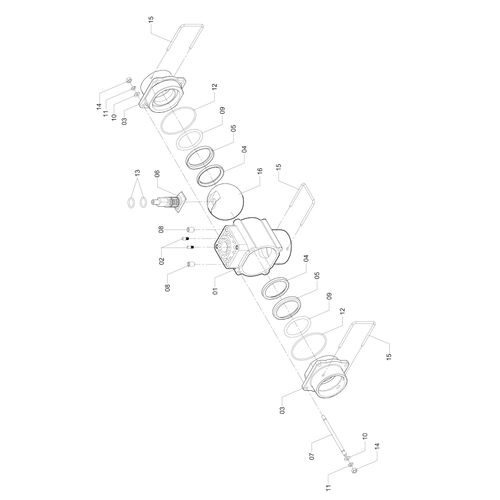 Válvula de 3 vias com travas 1157945 (CONJUNTO COMPLETO) Válvula de 3 vias com travas 1157945 (CONJUNTO COMPLETO)