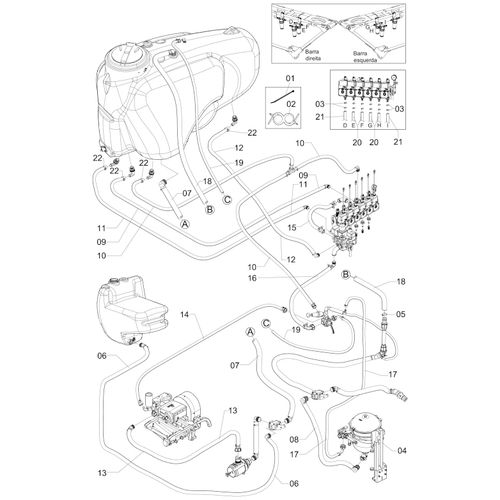 CIRCUITO DEFENSIVO JP150 BK3024 MOD.1 - 1158644 - VERSÃO - SAP-2008/8-  -0