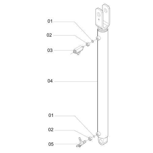 MONTAGEM DO CILINDRO DE LEVANTE 1163073 (CONJUNTO COMPLETO) MONTAGEM DO CILINDRO DE LEVANTE 1163073 (CONJUNTO COMPLETO)