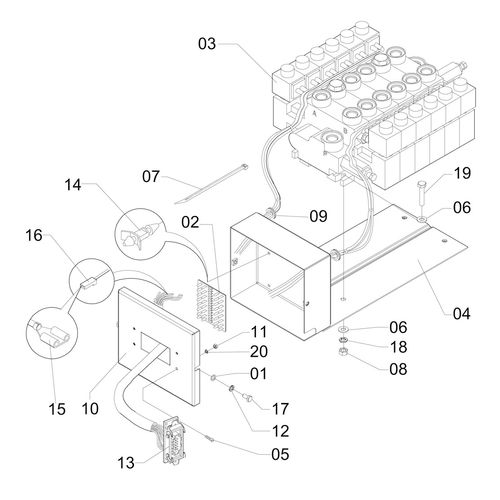 CONJUNTO ( COMANDO HIDRAULICO ELETRICO ) - 1166155 - VERSÃO - SAP-2008/11-  -0