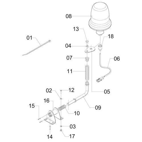 SINALIZADOR COMPLETO K3 1166951 (CONJUNTO COMPLETO)
