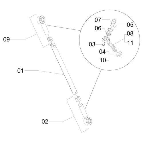TIRANTE TRASEIRO COMPLETO 1167462 (CONJUNTO COMPLETO) TIRANTE TRASEIRO COMPLETO 1167462 (CONJUNTO COMPLETO)