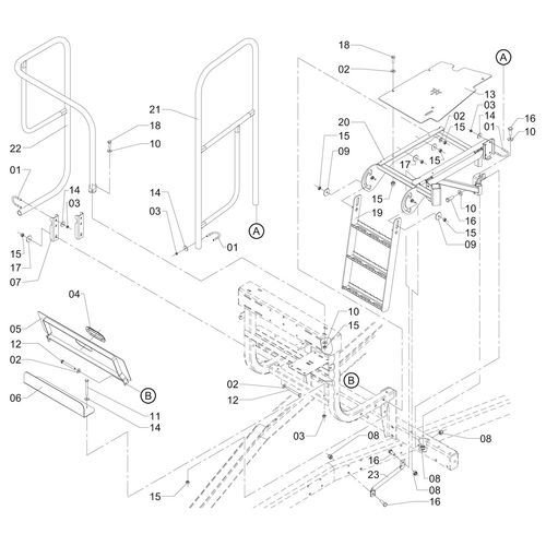 MONTAGEM PLATAFORMA E SUP. DOS COMANDOS 1168030 (CONJUNTO COMPLETO) MONTAGEM PLATAFORMA E SUP. DOS COMANDOS 1168030 (CONJUNTO COMPLETO)
