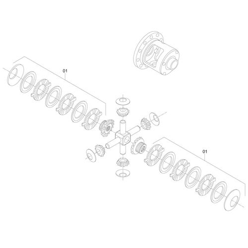CAIXA DIFERENCIAL TRAC-LOK 1169051 (CONJUNTO COMPLETO) CAIXA DIFERENCIAL TRAC-LOK 1169051 (CONJUNTO COMPLETO)