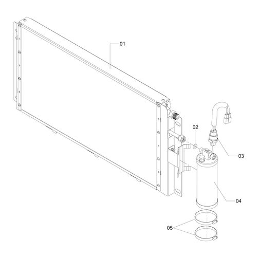 CONDENSADOR A/C 1171314 (CONJUNTO COMPLETO) CONDENSADOR A/C 1171314 (CONJUNTO COMPLETO)