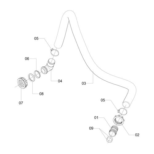 MANGUEIRA DO SUPORTE AO RESERVATÓRIO 1171487 (CONJUNTO COMPLETO) MANGUEIRA DO SUPORTE AO RESERVATÓRIO 1171487 (CONJUNTO COMPLETO)