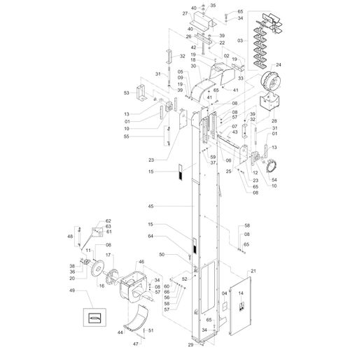 TRANSPORTADOR VERTICAL - ESQUERDO 1172669 (CONJUNTO COMPLETO) TRANSPORTADOR VERTICAL - ESQUERDO 1172669 (CONJUNTO COMPLETO)