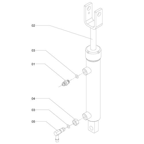 SM - CILINDRO HIDRÁULICO - COTOVELO 1/2 SM - CILINDRO HIDRÁULICO - COTOVELO 1/2