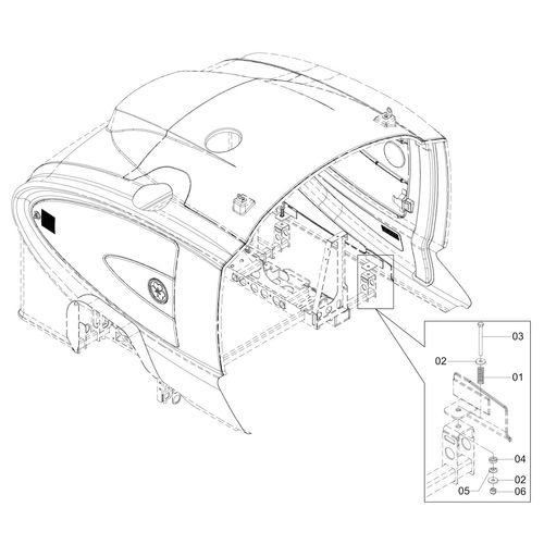 ELEMENTO LIGAÇÃO CARENAGEM MOTOR 1174692 (CONJUNTO COMPLETO) ELEMENTO LIGAÇÃO CARENAGEM MOTOR 1174692 (CONJUNTO COMPLETO)