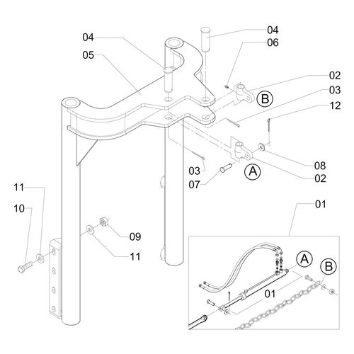 MONTAGEM SUPORTE CILINDRO LEVANTE GRANEL - 1174878 - VERSÃO - SAP-2010/4-  -0