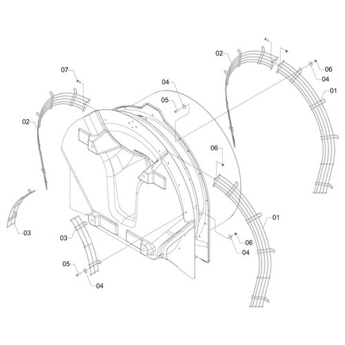 Conjunto das grades laterais - 3P 1176032 (CONJUNTO COMPLETO) Conjunto das grades laterais - 3P 1176032 (CONJUNTO COMPLETO)