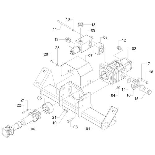 SUB MONTAGEM BOMBA HIDRAULICA DUPLA - 1176306 - VERSÃO - SAP-2011/2-01-0