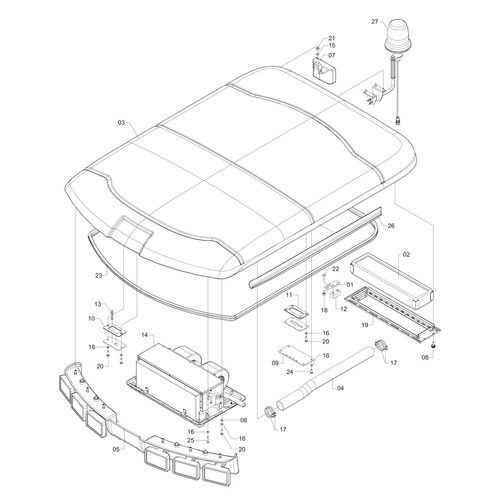 TETO CABINE COMPLETO - 1176431 - VERSÃO - SAP-2010/10-  -0