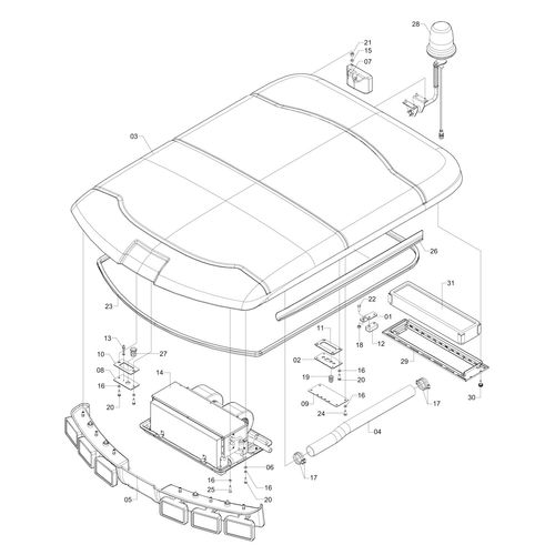TETO CABINE COMPLETO - 1176431 - VERSÃO - SAP-2010/3-  -0