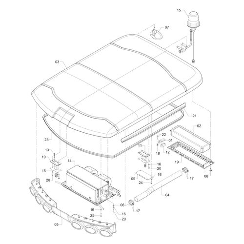 TETO CABINE COMPLETO - 1176431 - VERSÃO - SAP-2012/10-01-0