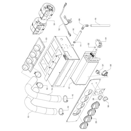 Caixa evaporadora enclausurada 1177116 (CONJUNTO COMPLETO) Caixa evaporadora enclausurada 1177116 (CONJUNTO COMPLETO)