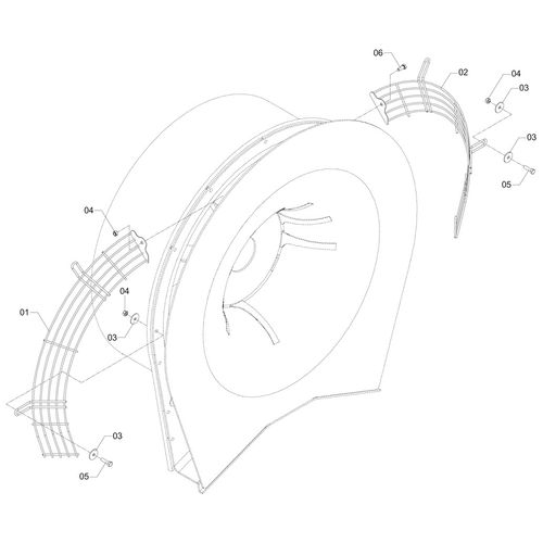 CONJ GRADES LATERAIS 2P/725 - MOD II 1180751 (CONJUNTO COMPLETO)