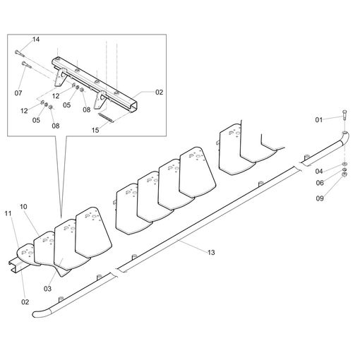 RECOLHEDOR COMPLETO - ESQUERDO - 1183890 - VERSÃO - SAP-2012/1-  -0