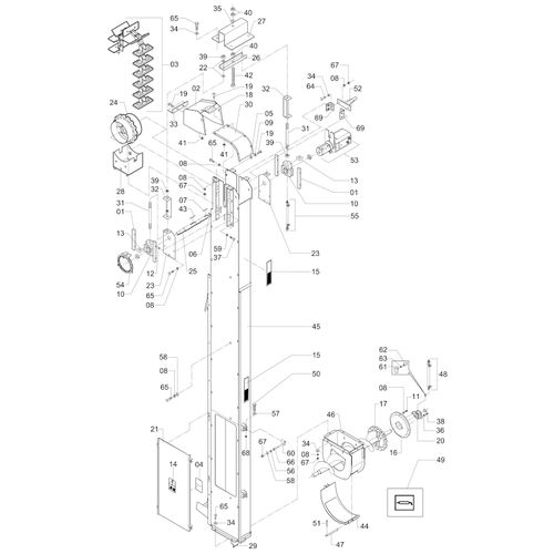 TRANSPORTADOR VERTICAL - DIREITO 1183994 (CONJUNTO COMPLETO) TRANSPORTADOR VERTICAL - DIREITO 1183994 (CONJUNTO COMPLETO)