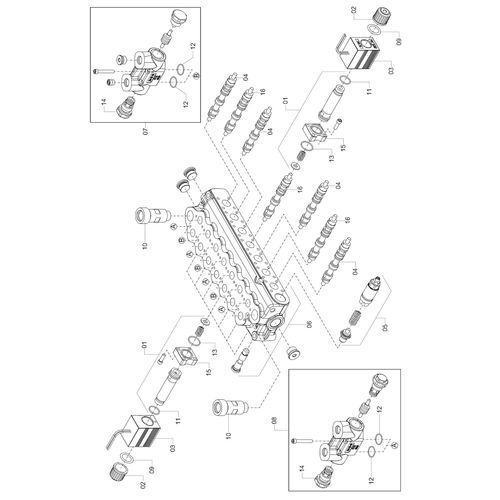 COMANDO HIDRÁULICO DAS BARRAS 1184498 (CONJUNTO COMPLETO) COMANDO HIDRÁULICO DAS BARRAS 1184498 (CONJUNTO COMPLETO)