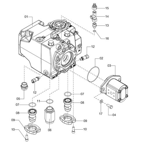 SUBMONTAGEM DA BOMBA DE TRANSMISSÃO 1184760 (CONJUNTO COMPLETO) SUBMONTAGEM DA BOMBA DE TRANSMISSÃO 1184760 (CONJUNTO COMPLETO)