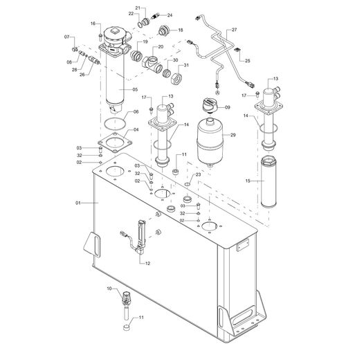 RESERVATÓRIO HIDRÁULICO COMPLETO - 1184845 - VERSÃO - 2015/8-04-0