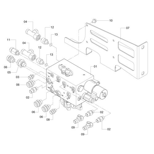 BLOCO PRINCIPAL DISTRIBUIÇÃO C/CONEXÕES 1184986 (CONJUNTO COMPLETO) BLOCO PRINCIPAL DISTRIBUIÇÃO C/CONEXÕES 1184986 (CONJUNTO COMPLETO)