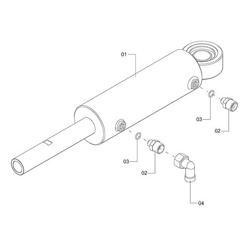 CILINDRO DA DIREÇÃO C/ CONEXÕES 1185274 (CONJUNTO COMPLETO) CILINDRO DA DIREÇÃO C/ CONEXÕES 1185274 (CONJUNTO COMPLETO)