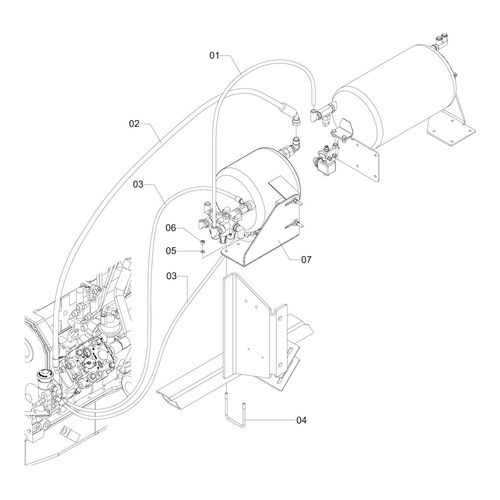 CIRCUITO PNEUMÁTICO PRINCIPAL MY2011 - 1185667 - VERSÃO - SAP-2011/1-  -0