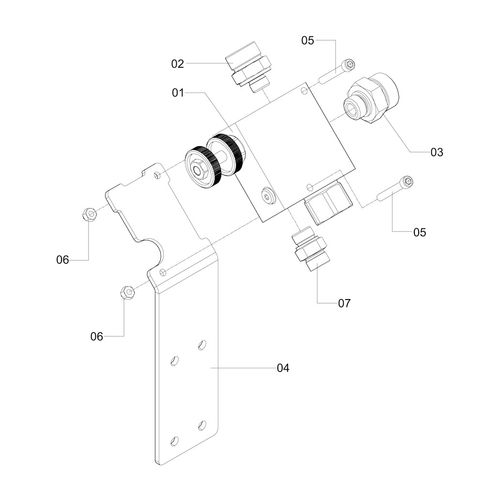 VÁLVULA REGULADORA - SUB MONT HIDRÁULICA - 1185870 - VERSÃO - 2011/10-  -0