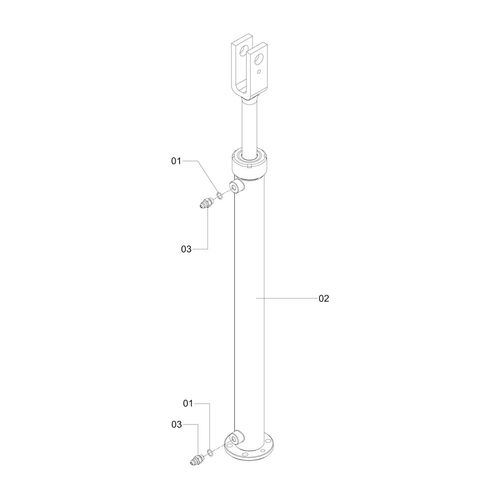 CILINDRO HIDRÁULICO C/NIPLE - QUADRO CHT 1186054 (CONJUNTO COMPLETO) CILINDRO HIDRÁULICO C/NIPLE - QUADRO CHT 1186054 (CONJUNTO COMPLETO)