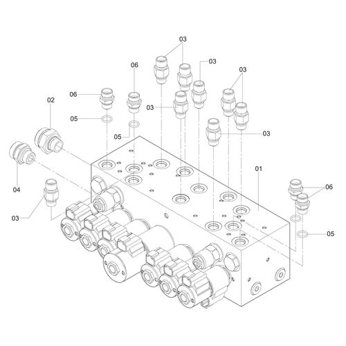 COMANDO HIDRÁULICO BARRAS COMPLETO 1187743 (CONJUNTO COMPLETO) COMANDO HIDRÁULICO BARRAS COMPLETO 1187743 (CONJUNTO COMPLETO)