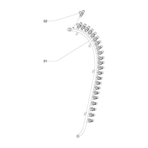 RAMAL COMPLETO 23PBF- ESQUERDO 2P 1187863 (CONJUNTO COMPLETO) RAMAL COMPLETO 23PBF- ESQUERDO 2P 1187863 (CONJUNTO COMPLETO)
