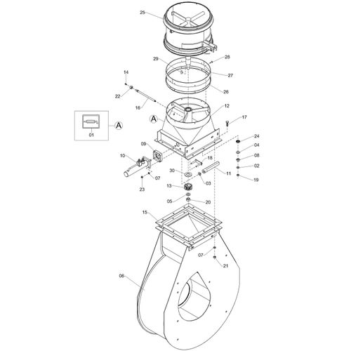 Submontagem da caixa do ventilador - 1188730 - VERSÃO - SAP-2013/9-  -0