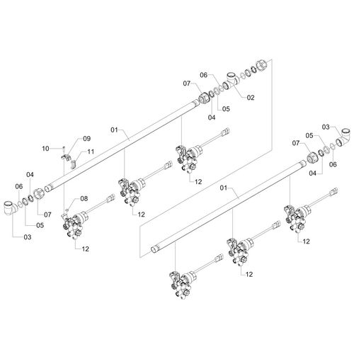 Conjunto - ramal esp. 350 - 6 bicos 1189048 (CONJUNTO COMPLETO) Conjunto - ramal esp. 350 - 6 bicos 1189048 (CONJUNTO COMPLETO)