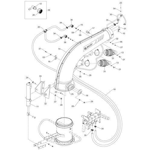 SUBMONTAGEM DUTO DE SAÍDA - HIDRÁULICO - 1189223 - VERSÃO - SAP-2016/2-  -0