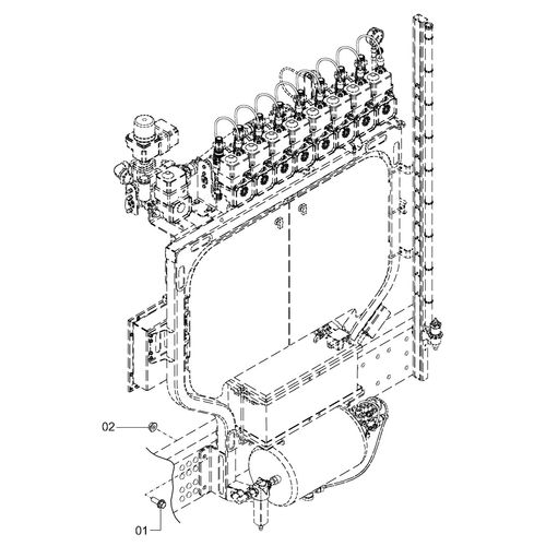 ELEMENTO LIGAÇÃO 4PARAF M16X40 + PORCAS - 1189886 - VERSÃO - 2015/7-G -0