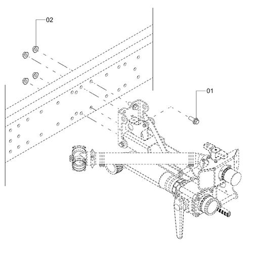 ELEMENTO LIGAÇÃO 4PARAF M16X40 + PORCAS - 1189886 - VERSÃO - 2018/8-R -0