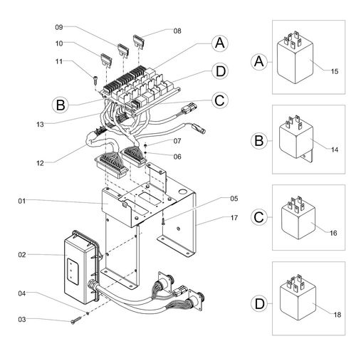 CHASSI COMPONENTES ELÉTRICOS COMPLETO 1190255 (CONJUNTO COMPLETO) CHASSI COMPONENTES ELÉTRICOS COMPLETO 1190255 (CONJUNTO COMPLETO)