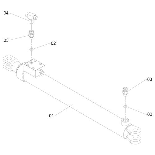 CILINDRO HIDRÁULICO SEGMENTO 2 COMPLETO 1190402 (CONJUNTO COMPLETO) CILINDRO HIDRÁULICO SEGMENTO 2 COMPLETO 1190402 (CONJUNTO COMPLETO)