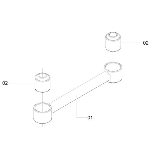 BRAÇO DO OSCILANTE PRENSADO 1190409 (CONJUNTO COMPLETO) BRAÇO DO OSCILANTE PRENSADO 1190409 (CONJUNTO COMPLETO)